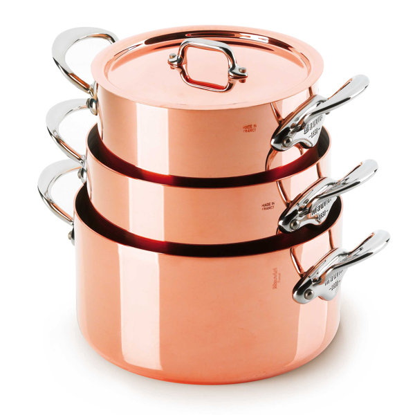 Batterie de cuisine en cuivre Capacité 0 2 Quarts; Compatibilité de type de cuisinière